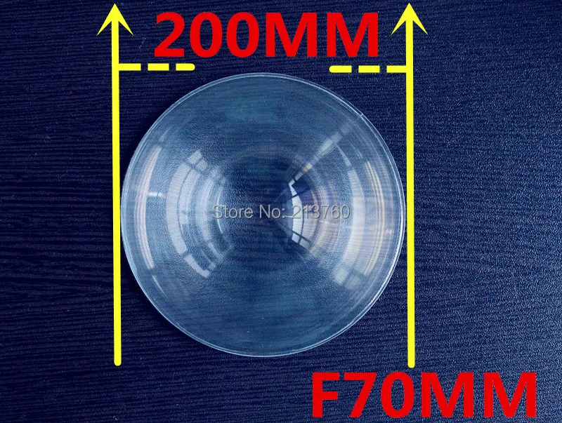 Plane enlarge Fresnel Lens Diameter 200 mm Focal length 70 mm High