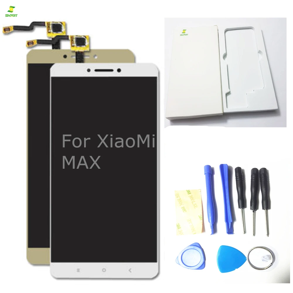 

White And Black For XiaoMi MAX LCD Display Digitizer Touch Screen Assembly For XiaoMi MAX Part+Adhesive+Tools