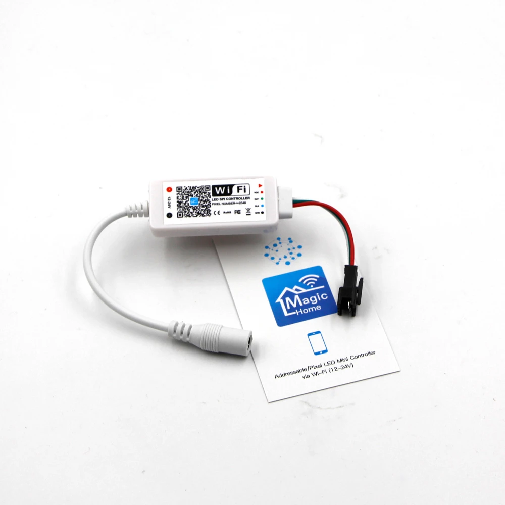 

Magic Wireless WIFI LED Controller 12V Android IOS APP Remoter For WS2801 WS2811 LDP6803 SK6812 WS2812B IC Strip light