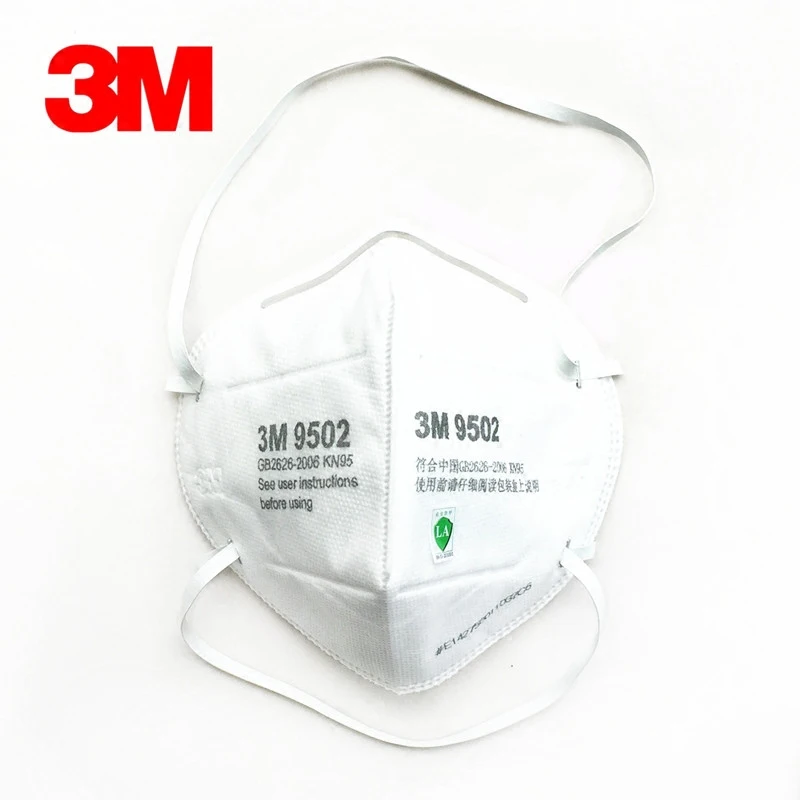 

3M 9502 Dust mask 50pcs/Lot KN95 Anti-particulate Matter Anti PM2.5 Smog Protective Industrial Dust Influenza Virus Mask H012914