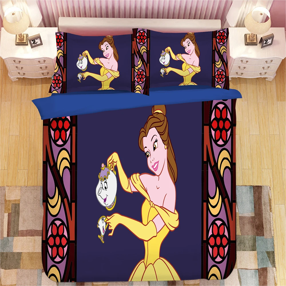 Набор постельного белья для девочек из мультфильма «Холодное сердце» Дисней, детский пододеяльник для мальчиков и девочек, набор постельного белья, декор для спальни, Королевский размер, горячая Распродажа