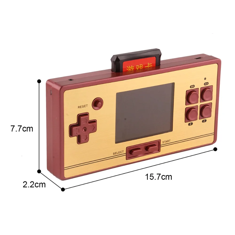 For Retro RS-20 FC Pocket Video Games Console Children 2.6inch Colorful 600 Games Handheld Game Players AV Cable Fit PAL NTSC TV