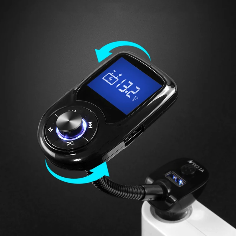 Thbelieve Bluetooth Car Charge LCD Screen Display 2 USB Auto Charger Support MP3 Player Fast Car Charger USB Drop Shipping (16)