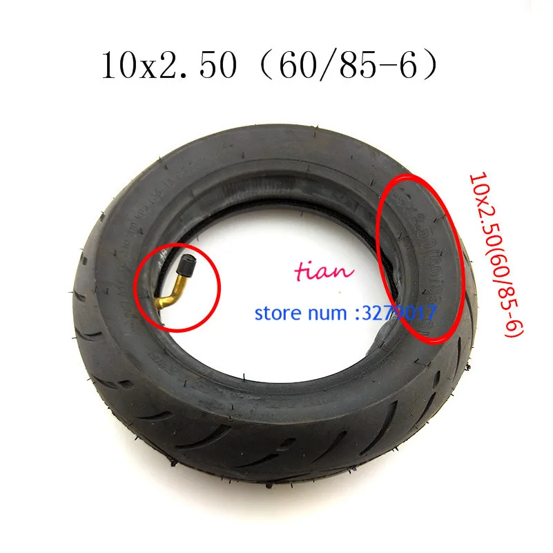 

super quality wearable 10x2.50 (60/85-6) wheel tire tube tyre for 10 inch Pneumatic Tire Electric Scooter Balancing Hoverboard
