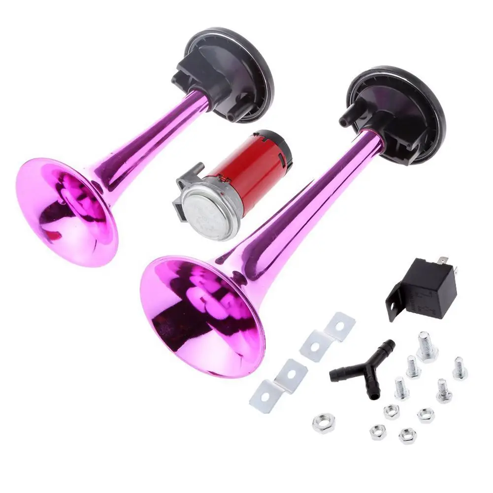 Buy 12V 178db Car Motorcycle Air Horn Kit Dual Trumpet