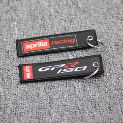Вышивка Key Holder цепи коллекционный брелок для Aprilia Racing GPR150 GPR 150 мотоцикл брелок с вышивкой