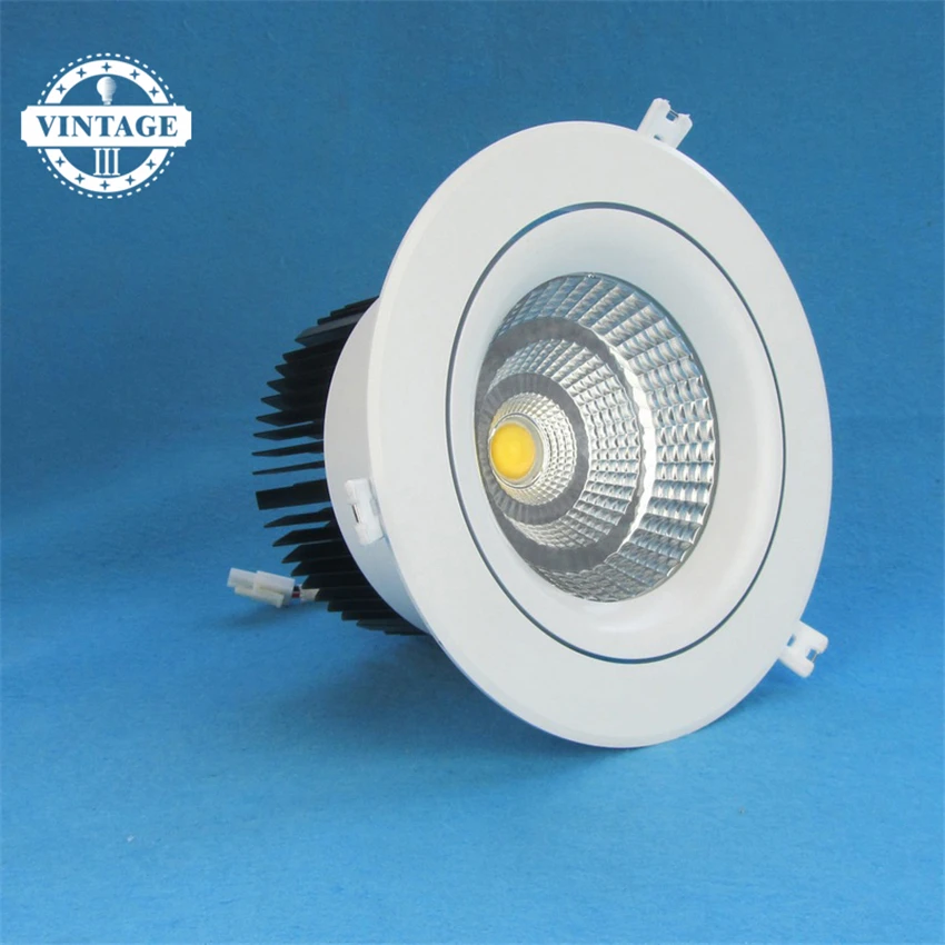

The latest model COB Round Recessed LED Downlight 100-240V 5W LED Spot Lamp Adjustable Angle Ceiling Downlight for Home/Office
