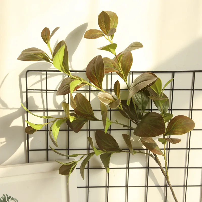 Bean leaf 5 branch Wedding Arch Flower for Wedding Backdrop Artificial plant Hanging Garland Home adornment Pastoral decor 1pc Bean leaf 5 branch Wedding Arch Flower for Wedding Backdrop Artificial plant Hanging Garland Home adornment Pastoral decor 1pc