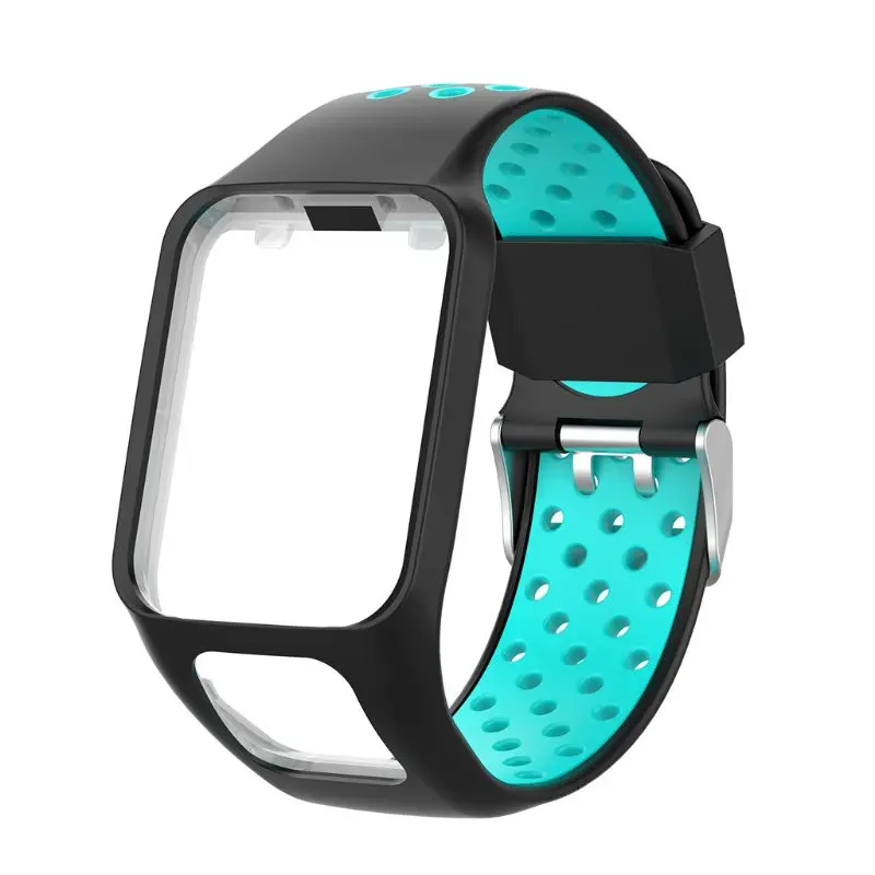 Двухцветные силиконовые сменные наручные часы ремешок для TomTom Runner 2 3 Spark 3 gps часы фитнес-трекер - Цвет: E