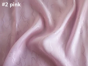 100 см* 114 см шелк хлопок сатин ткань облако парча жаккард Шелк Шармез ткань - Цвет: pink