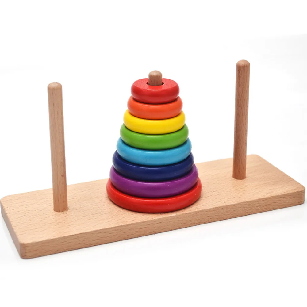 

Kid Stacking Game Toy Wooden Removable Stack Sort Board Children Educational Toys Gift YJS Dropship