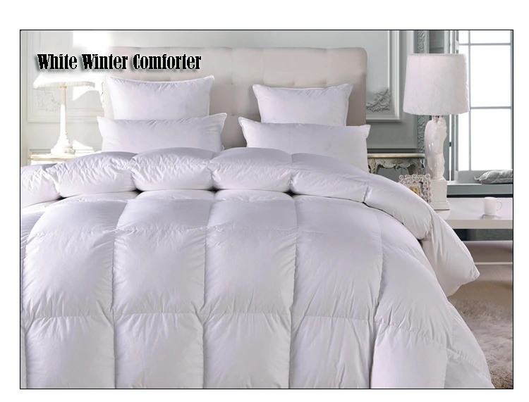100%White Goose Down Comforter Duvet Winter Doona Quilted Blanket king queen twin full Quilt Cotton 100%White Goose Down Comforter Duvet Winter Doona Quilted Blanket king queen twin full Quilt Cotton 1