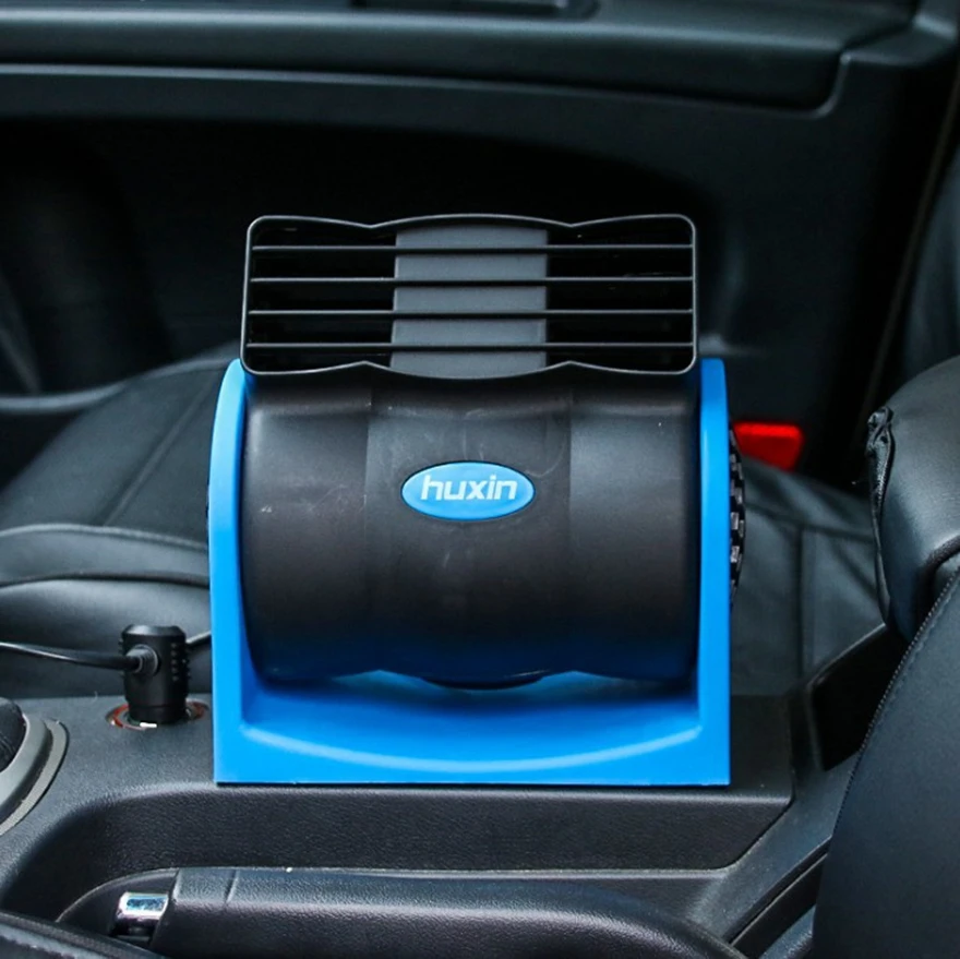 

12V Vehicle Fan Leafless fan Vehicle-mounted small air conditioning fan Quiet Super-strong Wind-driven Vehicle Fan ele fan
