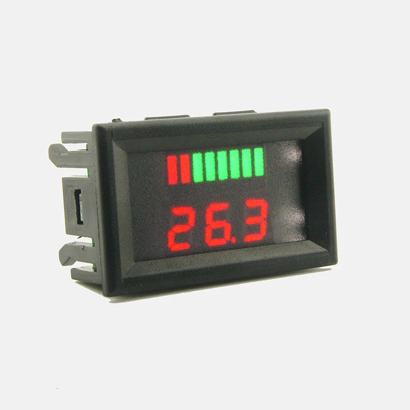 

12V 24V 48V 60V Lead-Acid Battery Capacity LED Indicator Digital Voltmeter Tester Electrical Instruments