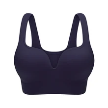 Женский спортивный пуш-ап бюстгальтеры для спортзала мягкий без косточек ударопрочный Фитнес Бюстгальтеры для бега для спортивной йоги Бюстгальтер спортивный жилет топы