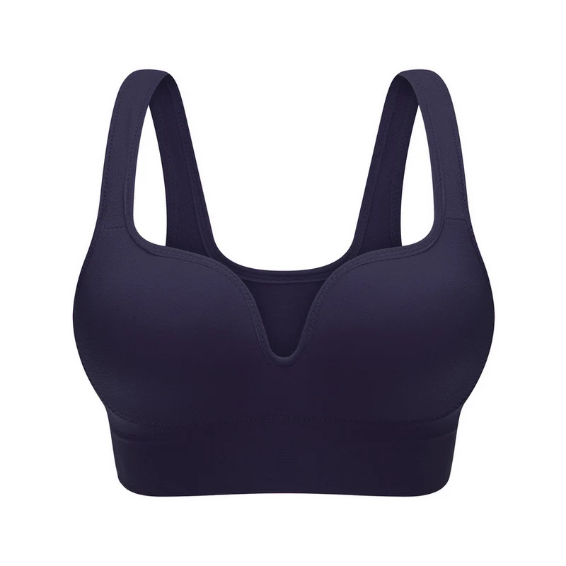 Women Push Up Sports Bras Gym Padded Wirefree Shockproof Fitness