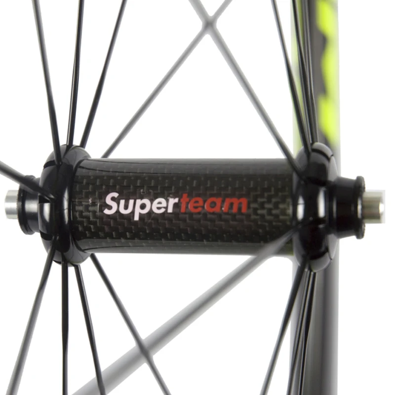 SUPERTEAM 700C Углеродные колеса для шоссейного велосипеда 23 мм ширина 3 к глянцевое китайское углеводородное волокно велосипедная гоночная пара колес 38 мм R36 концентратор