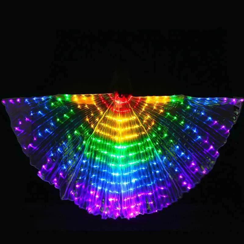 Новое поступление 5 видов цветов LED BellyDancing Isis Wings nice dancing light IsisWings светящийся