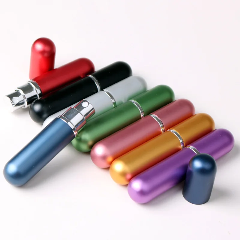 

5ml Refillable Portable Mini Perfume Bottle &Traveler Aluminum Spray Atomizer Empty Parfum Bottle