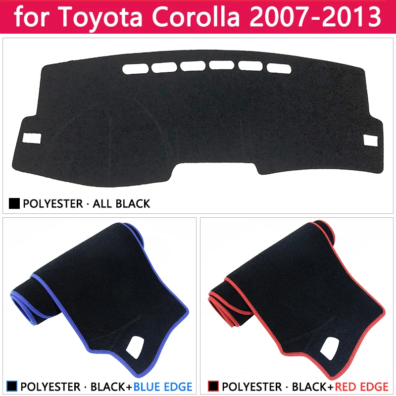 Для Toyota Corolla E140 E150 2007~ 2013 Противоскользящий коврик на приборную панель солнцезащитный коврик для панели автомобильные аксессуары 2008 2011 2012