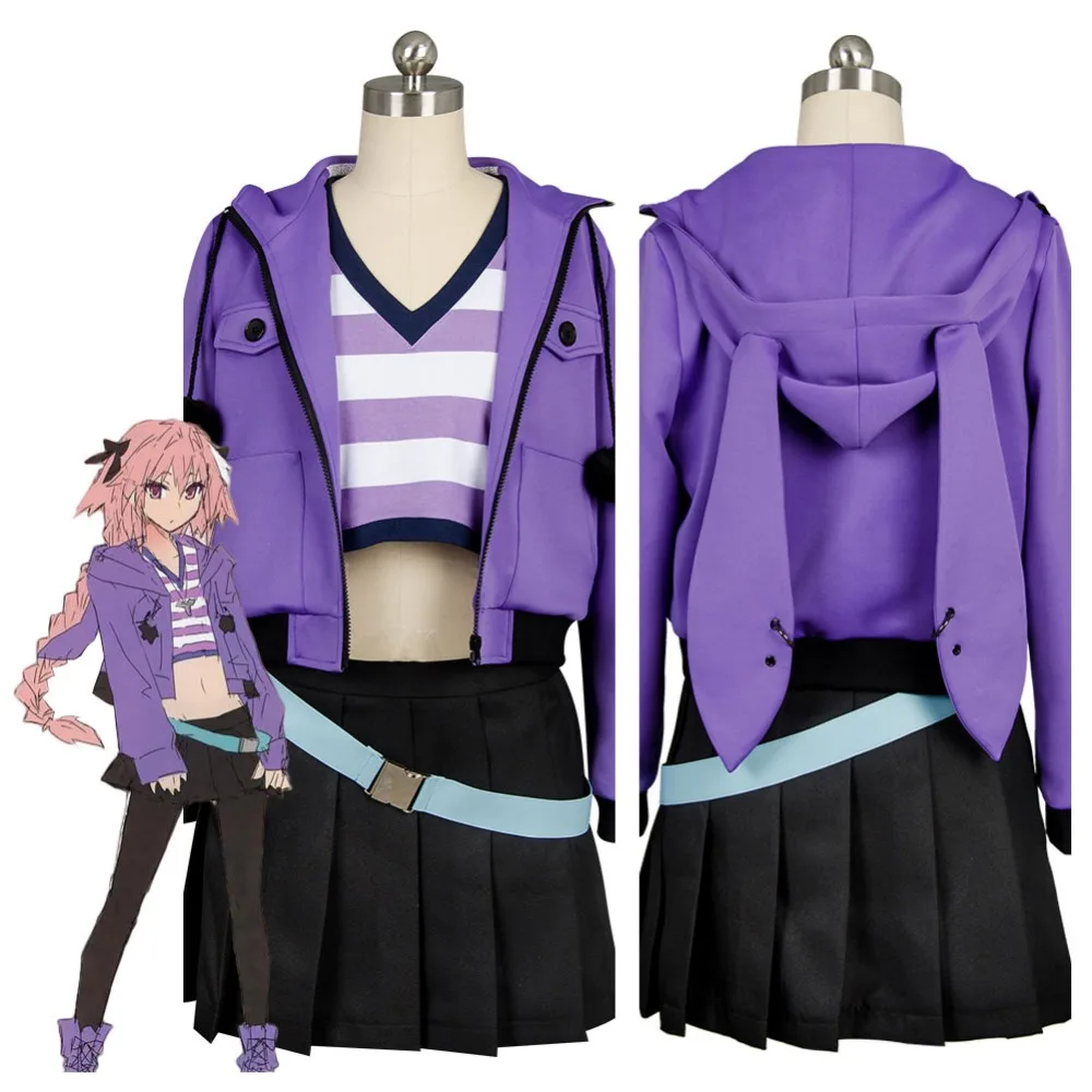 Fate Grand Order FGO Apocrypha Cosplay Costume FA Rider Astolfo Cosplay ...