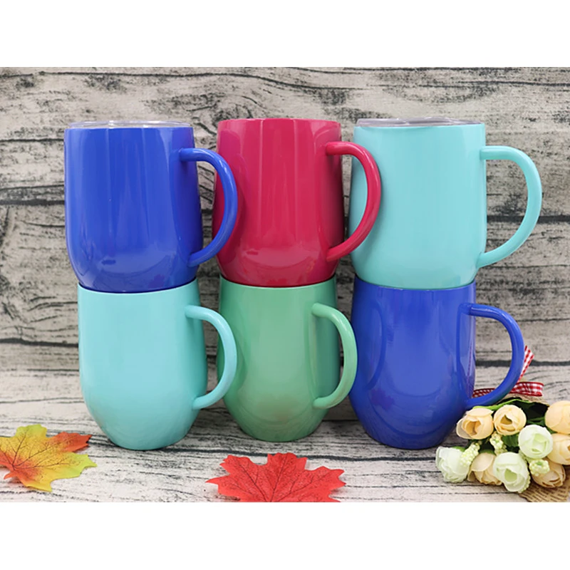 9oz swig cups stemless wine glass double wall stainless steel vacuum