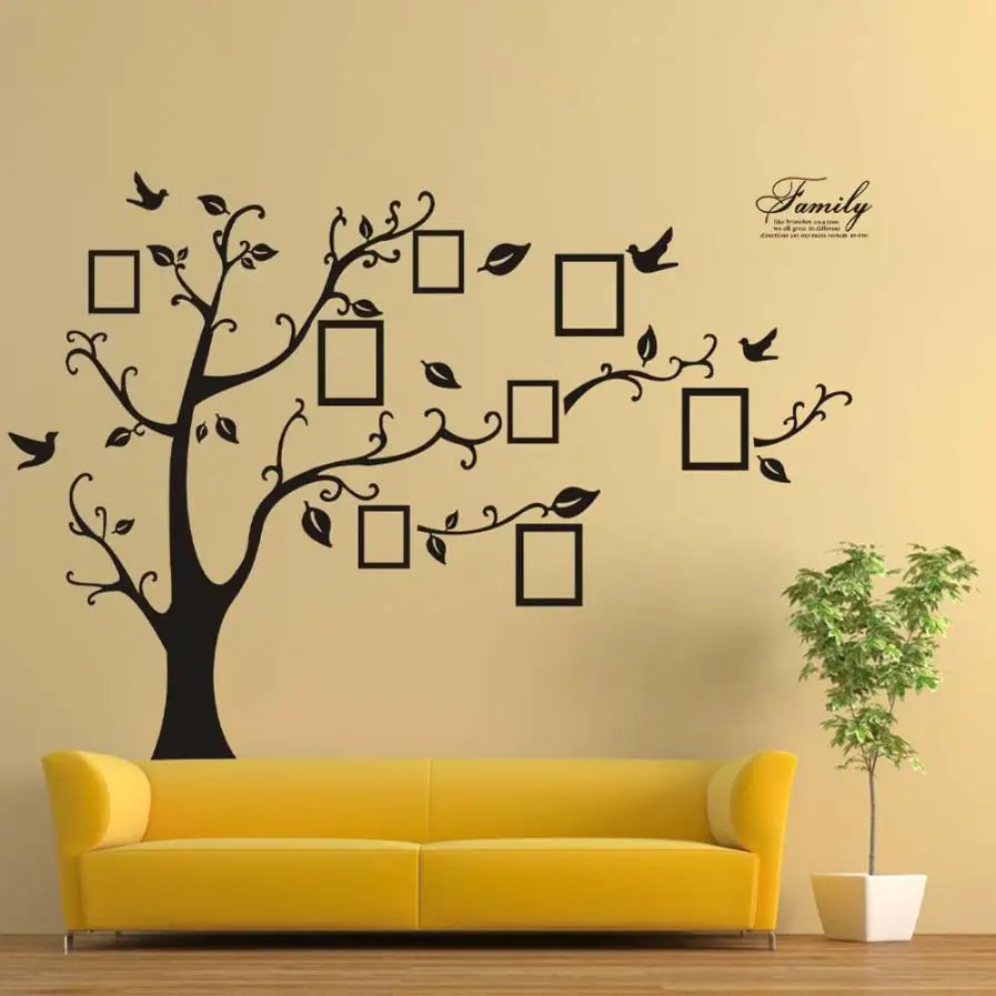 Мой дом наклейки 180*250 см 3D DIY фото дерево ПВХ Наклейки на стены клей наклейки на стену Фреска Искусство домашний декор 17AUG14