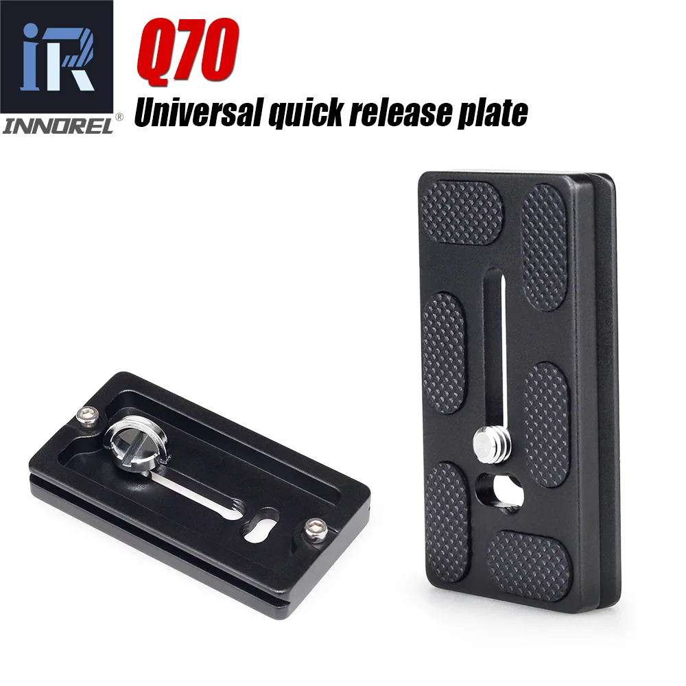 

Q70 Universal quick release plate lengthened for DSLR Camera panoramic tripod ball head Compatible with Sirui Benro Arca swiss