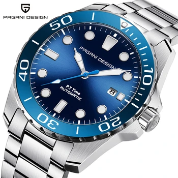 

PAGANI DESIGN Luxury Mens Mechanical Wrist Watch Military Quality Waterproof Stainless Steel Business Watches Gift for Men Male