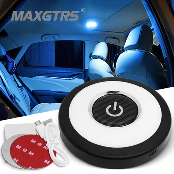 

Automobile Portable UFO LED Car Reading Lamp Ice Blue/White Light Vehicle Inside Mini Book Light for Bedroom Closet Cabin