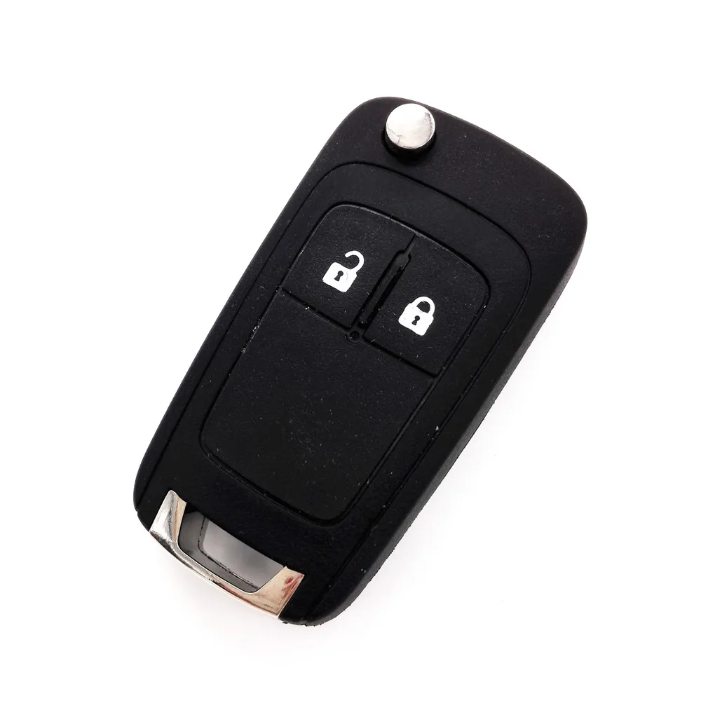 1pcs!100% NEW Original Flip Remote Car Key 2 Button 433mhz with 46 Electronic chips for OPEL(with LOGO)