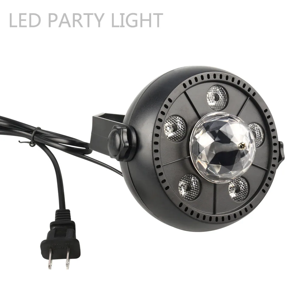 

LED Party Light Round Crystal Magic Ball Stage Lamp Auto/Sound activation Disco Ball EU/US plug Multicolor For Bar KTV Ballroom