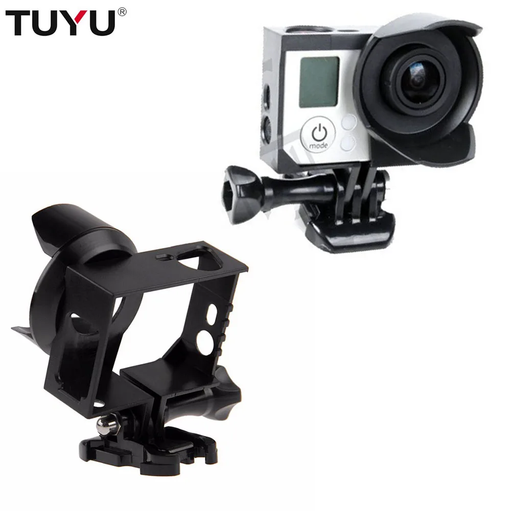 TUYU антиэкспозиционная рамка крепление для GOPRO4 3 + с блендой объектива чехол GoPro HERO
