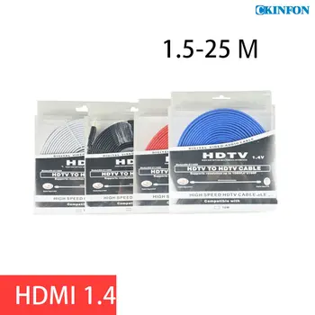 

50Pcs/Lot KY-H03 HDMI Cable HDMI 1.4 Version HDTV Set-top Box HDMI Cable 10M