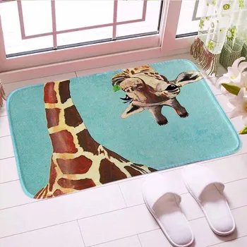 

Giraffe Doormat Digital Print Traditional Floor Kitchen Mat Carpet Soft Bathroom Mats Good Gift For Home Decor