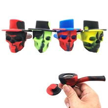 1 шт. череп силикагель креативная курительная трубка в виде помады портативная Мягкая трубка нагиле курительный мундштук держатель для сигарет