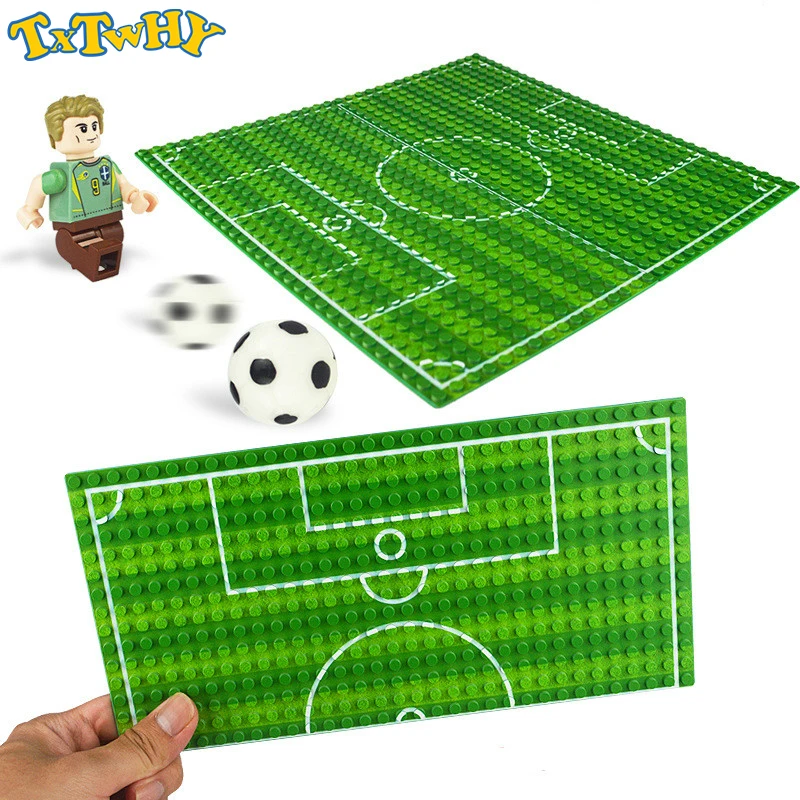 

One Piece 32*16 Football Basketball Base Plate Compatible Figures Baseplate DIY Building Block Bricks Toy For Children