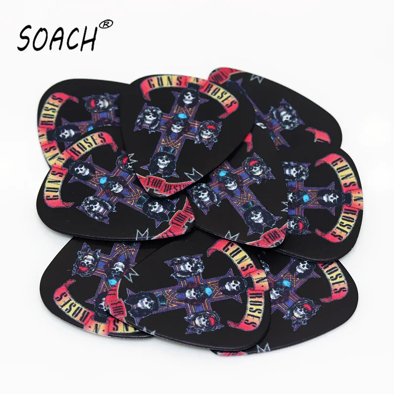 

SOACH 50PCS hot design mix Band guitar picks skull model pick size 0.71mm