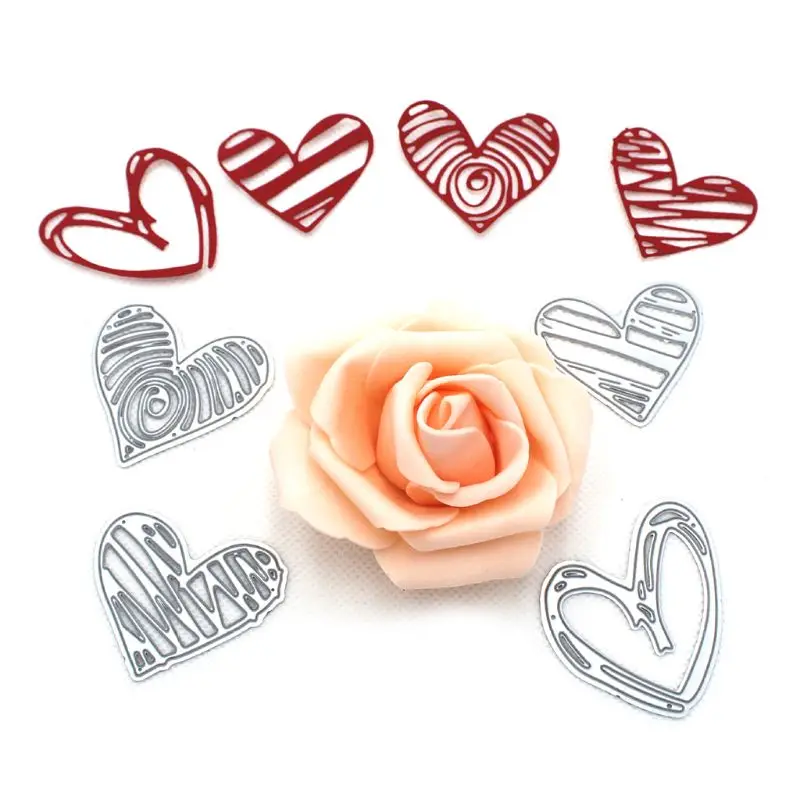 Углеродистая сталь Love Heart Cutting Die тиснение трафарет шаблоны формы бумага