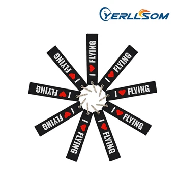 

YERLLSOM 400PCS/Lot High Quality Wholesale Cheap Twill Promotion Machine Embroidery Custom Woven keychain WH015