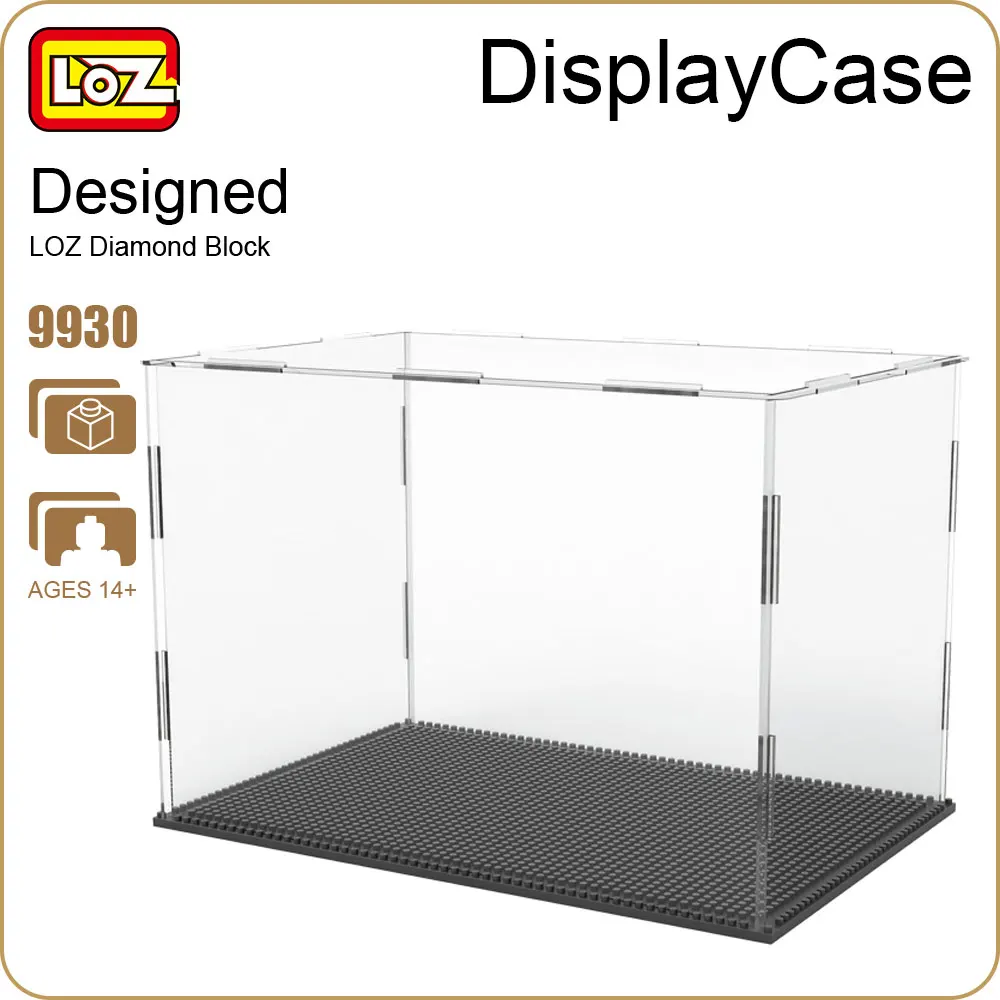 

LOZ ideas Display Case For Diamond Blocks Assembly Figures Buildings Transparent Display Box Accessories Nano Pixels Toys 9930