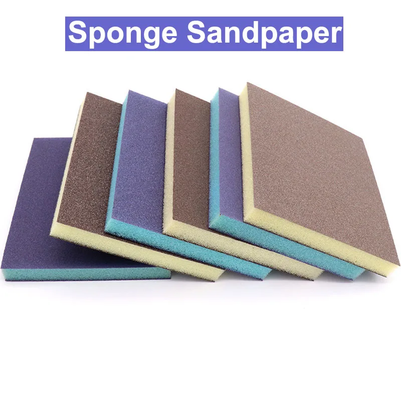 URANN 1pcs High Quality Polishing Sanding Sponge Block Pad Sandpaper Assorted Grit Abrasive Tool 80/100/120/150/180/220 | Инструменты