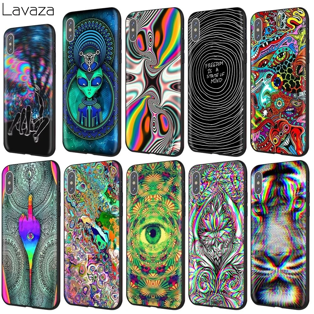 Психоделический чехол Lavaza Trippy для iPhone 12 mini 11 Pro XS Max XR X 8 7 6 6S Plus 5 5s se|Бамперы| |