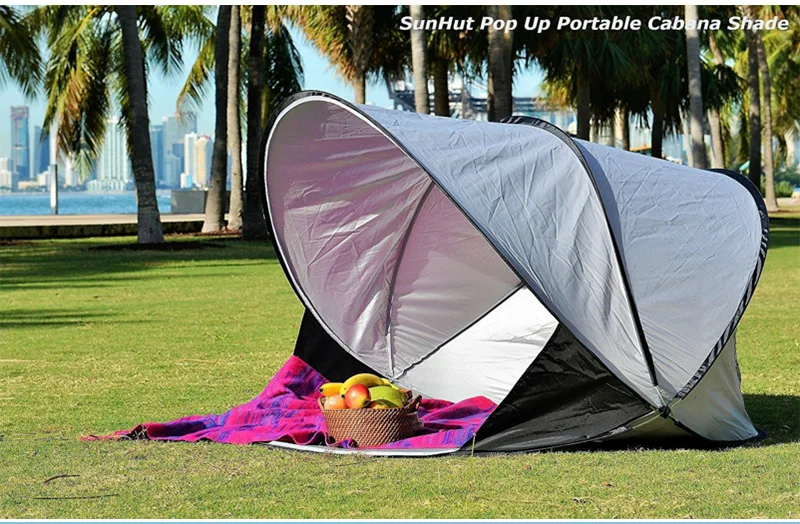 Пляжная палатка солнцезащитный зонт автоматический открытый скорость открытый складной Рыбалка двойные палатки палатка