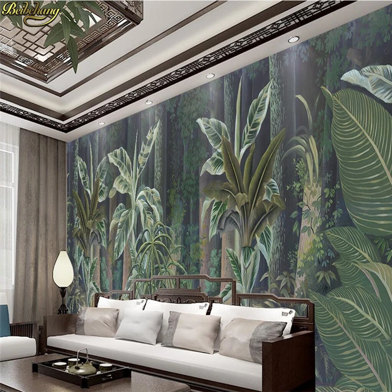 

beibehang papel de parede 3d Europees middeleeuws tropisch regenwoud wallpaper room photo mural bedside TV background wall paper