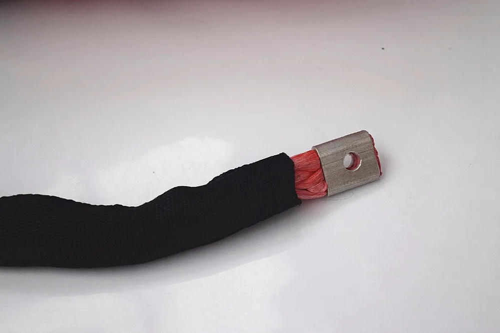 أحمر 14 ملليمتر * 45 متر حبل الاصطناعية ، atv ونش ونش كابل للكهرباء ، البلازما حبل ، off road حبل ل أجزاء السيارات