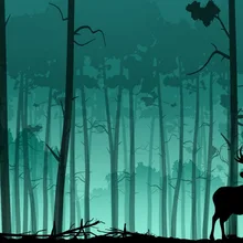 Пользовательские Ang размер 3D обои Фэнтези лес олень ТВ фон настенная живопись обои