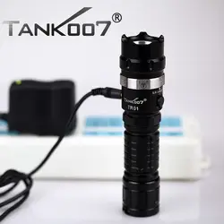 TANK007 TR01 Cree R5 полиции светодиодный Перезаряжаемые фонарик lanterna recarregavel факел 420 люмен Бесплатная доставка