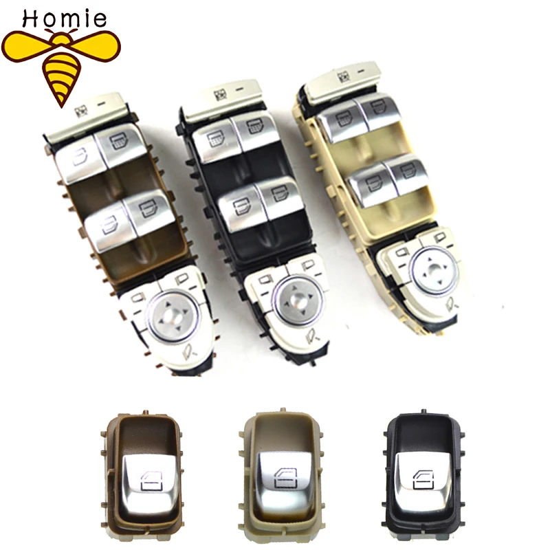 

Car Styling NEW Power Window Lifter Controller Master Control Switch For Mercedes 2229056800 A2229056800 Brown/Black/Beige