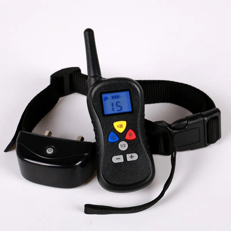 Dog Training Collar 300 M Pet Dog Training Pet Trainer Electronic Remote Anti-Bark Dog Cat Collar Leads With LCD Display 